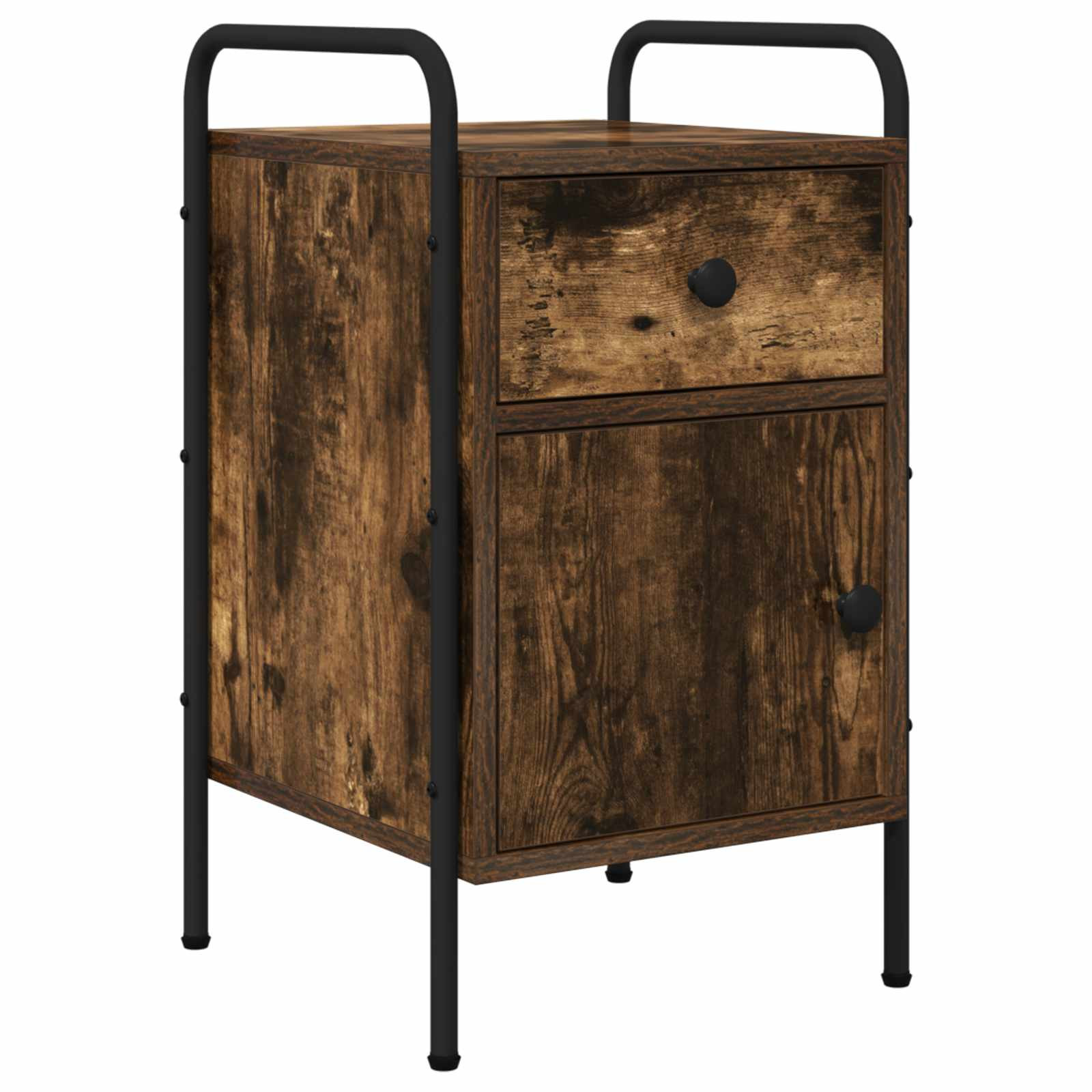 vidaXL Nachttisch Geräucherte Eiche 35 x 36,5 x 61 cm Holzwerkstoff
