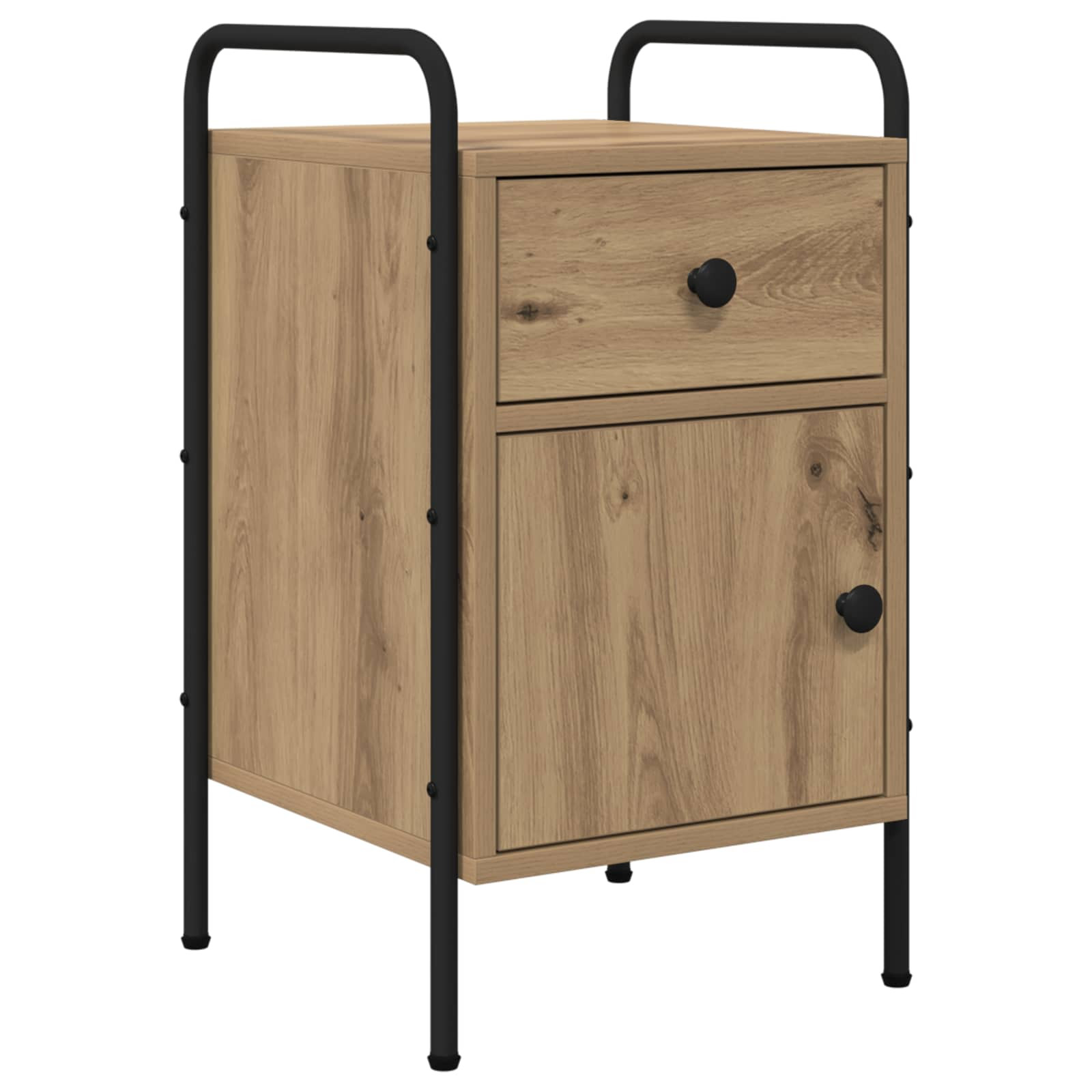 vidaXL Nachttisch Artisan-Eiche 35 x 36,5 x 61 cm Holzwerkstoff