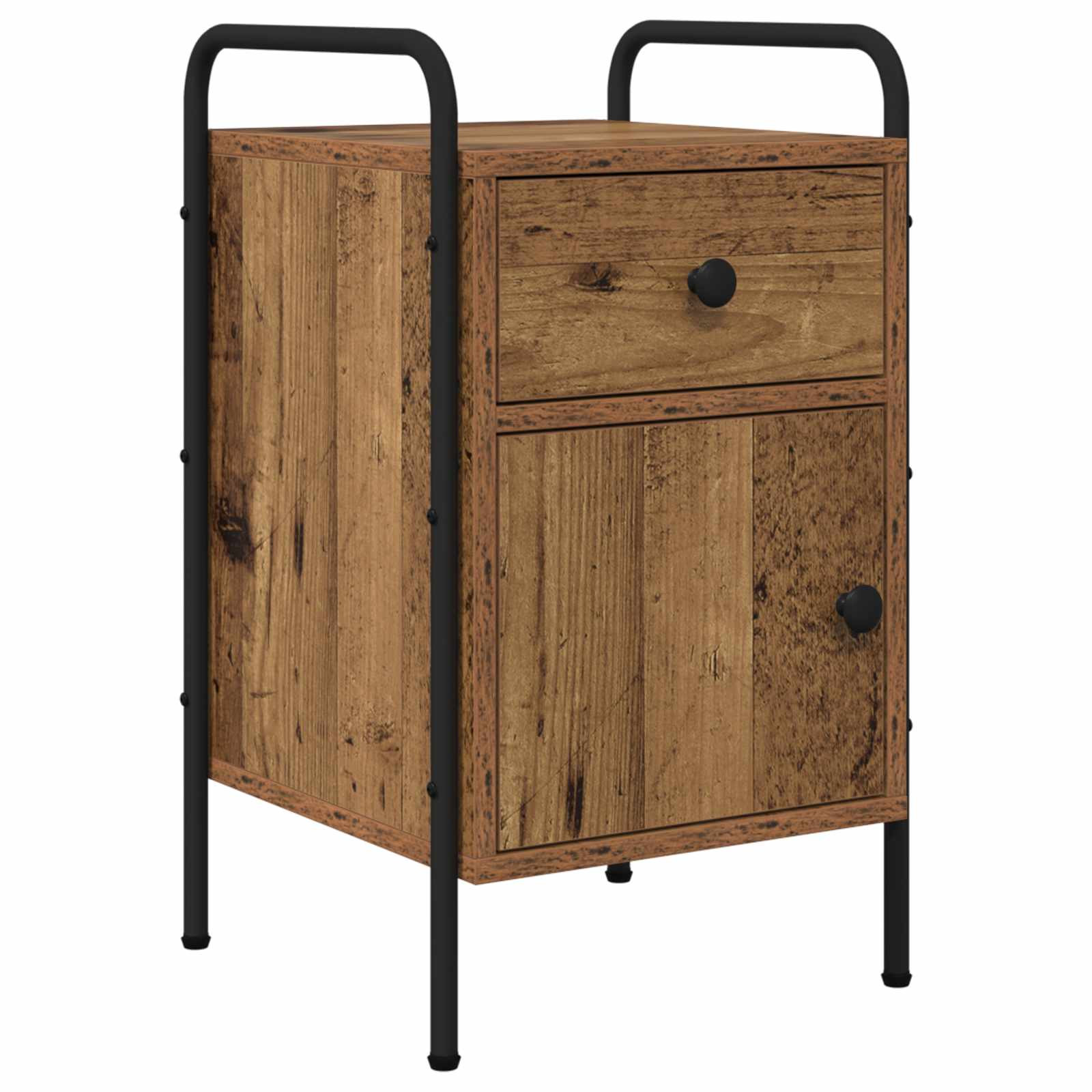 vidaXL Nachttisch Altholz 35 x 36,5 x 61 cm Holzwerkstoff