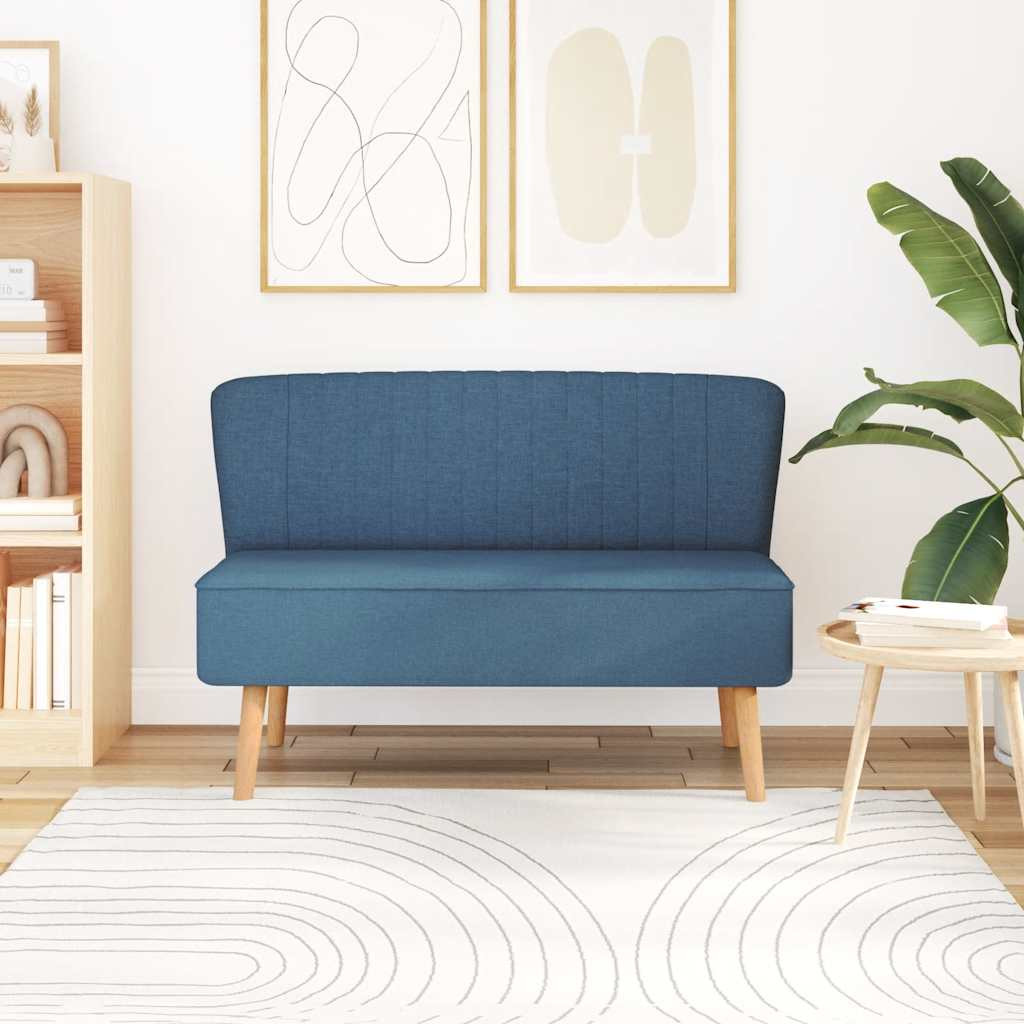 vidaXL Sofa Stoff 117x55,5x77 cm Blau