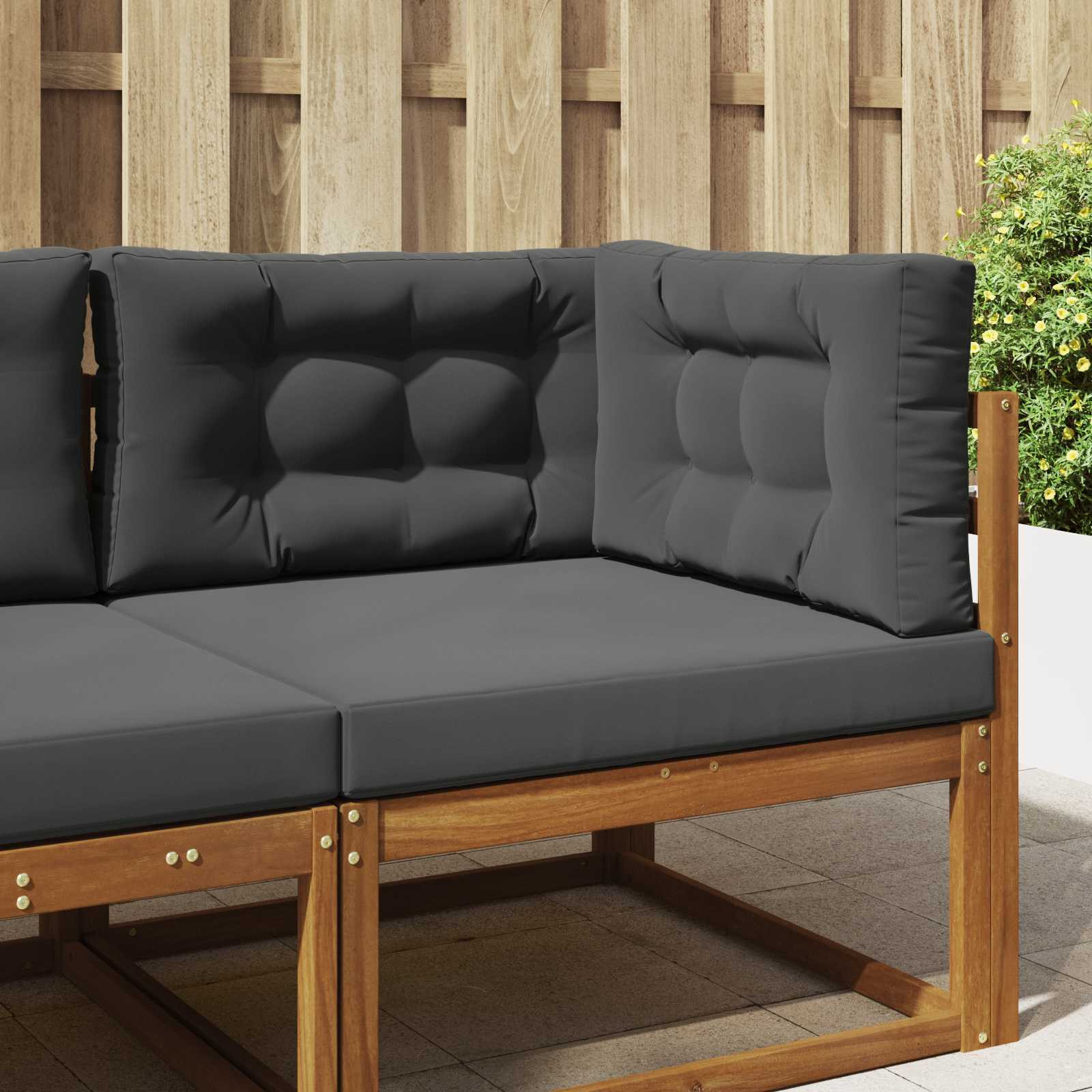 vidaXL Sofakissen für draußen 3 pcs Anthrazit Polyester