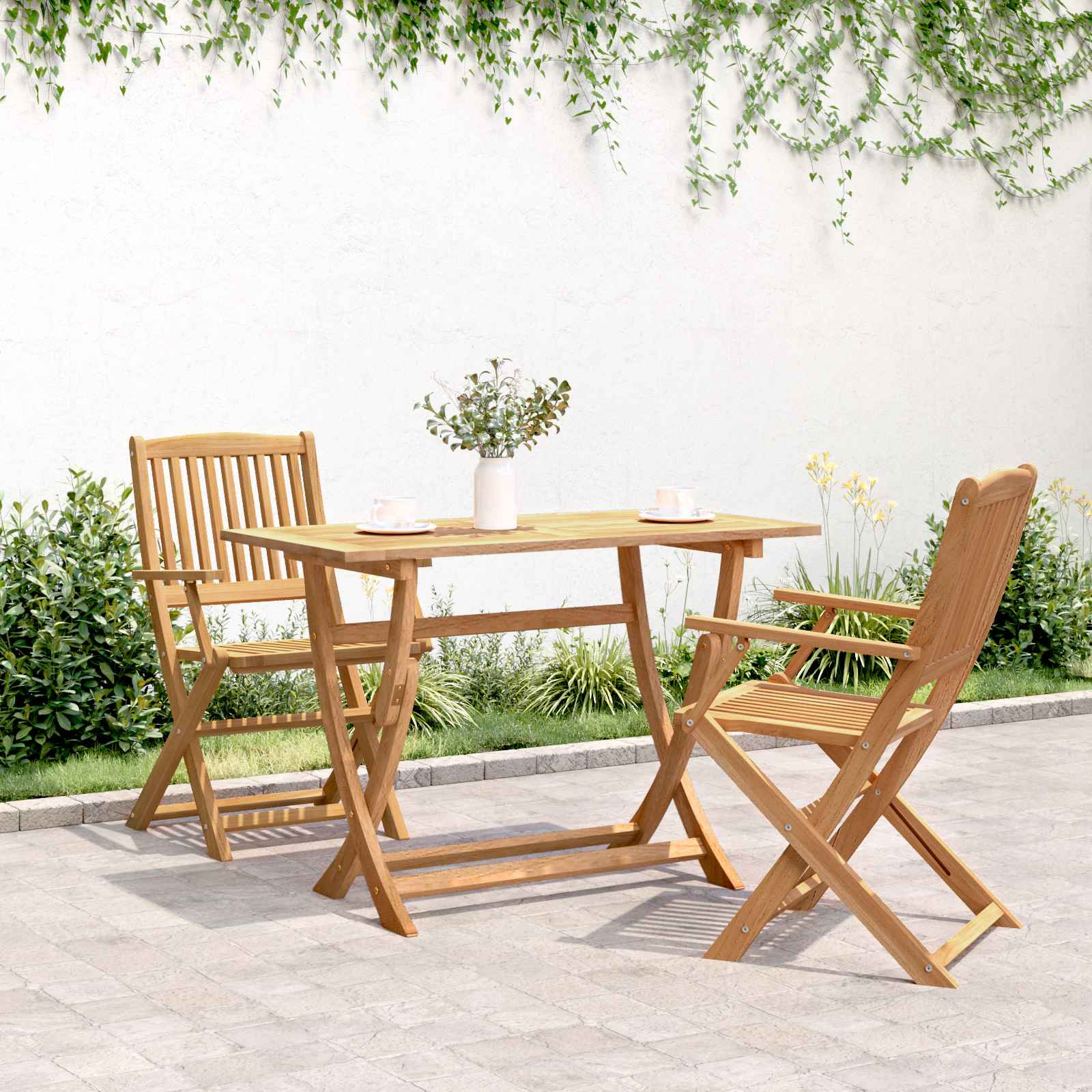 vidaXL Sydney Rechteckiger Tisch Braun 110 x 55 x 75 cm
