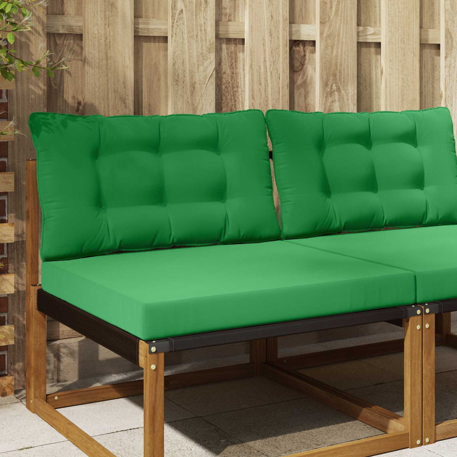 vidaXL Sofakissen für draußen Polyester Grün 80 x 68,5 x 8 cm