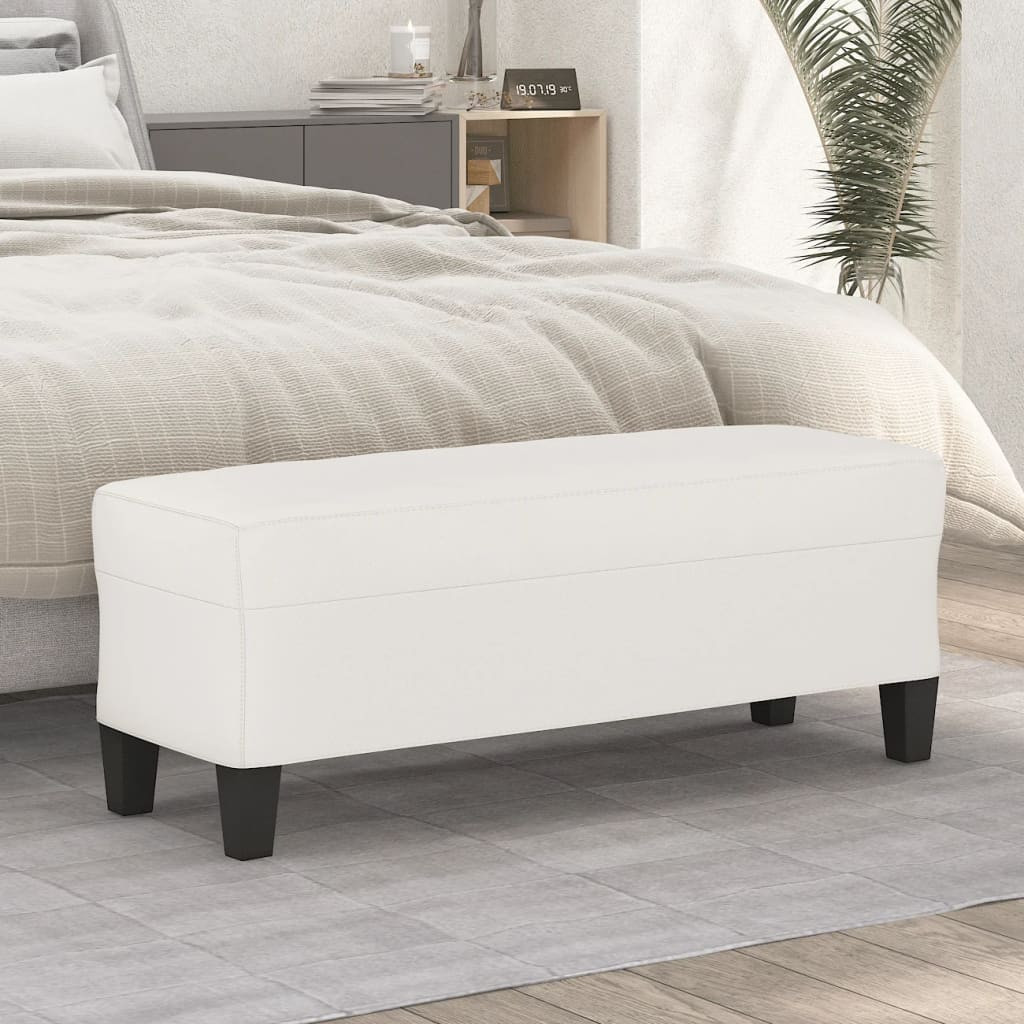 vidaXL Sitzbank Beige 100x35x41 cm Mikrofasergewebe