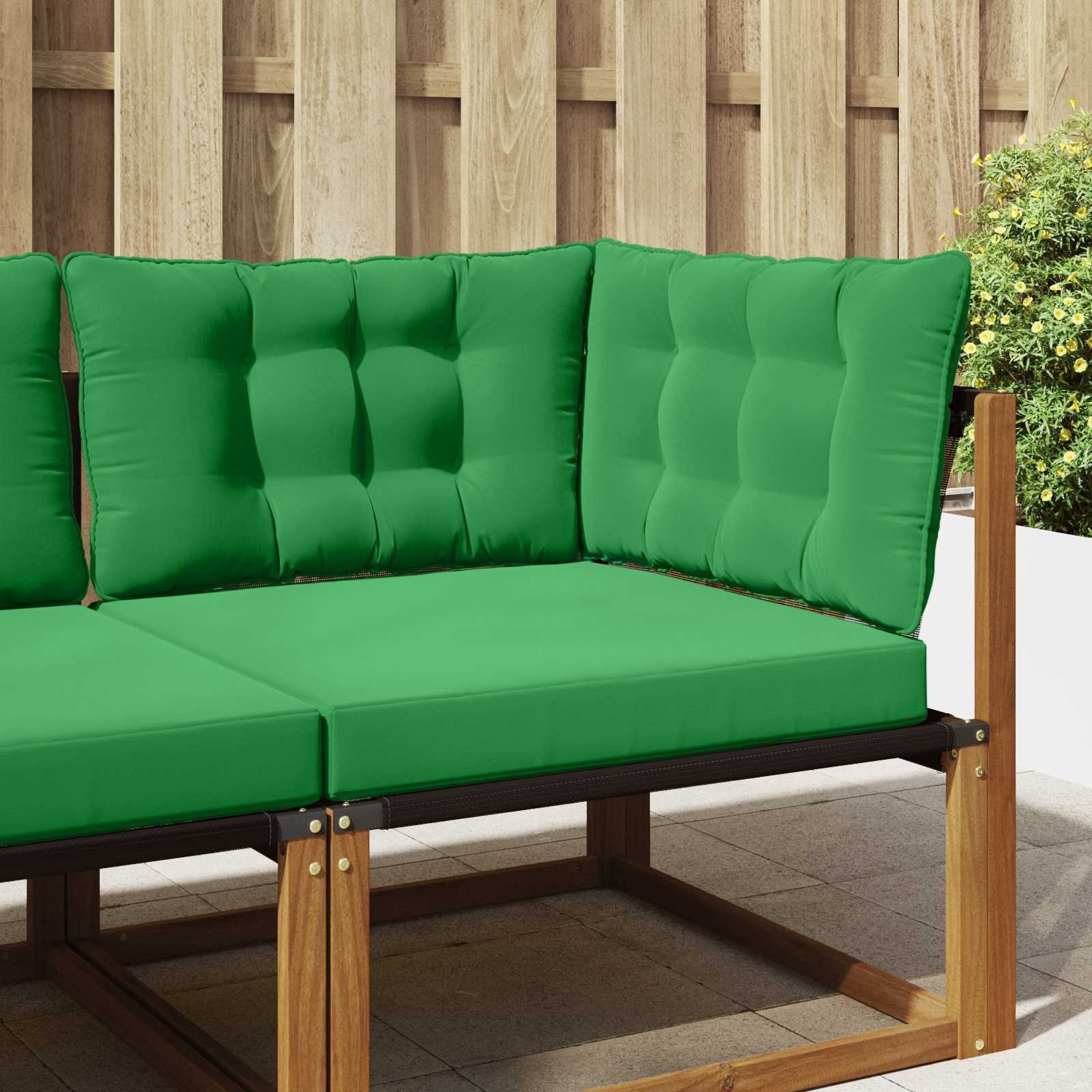 vidaXL Sofakissen für draußen Polyester Grün 80 x 43 x 10 cm
