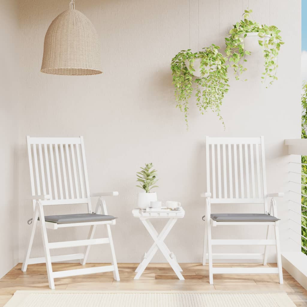 vidaXL Gartenstuhl-Kissen 2 Stk. Grau 50x50x4 cm Oxford-Gewebe