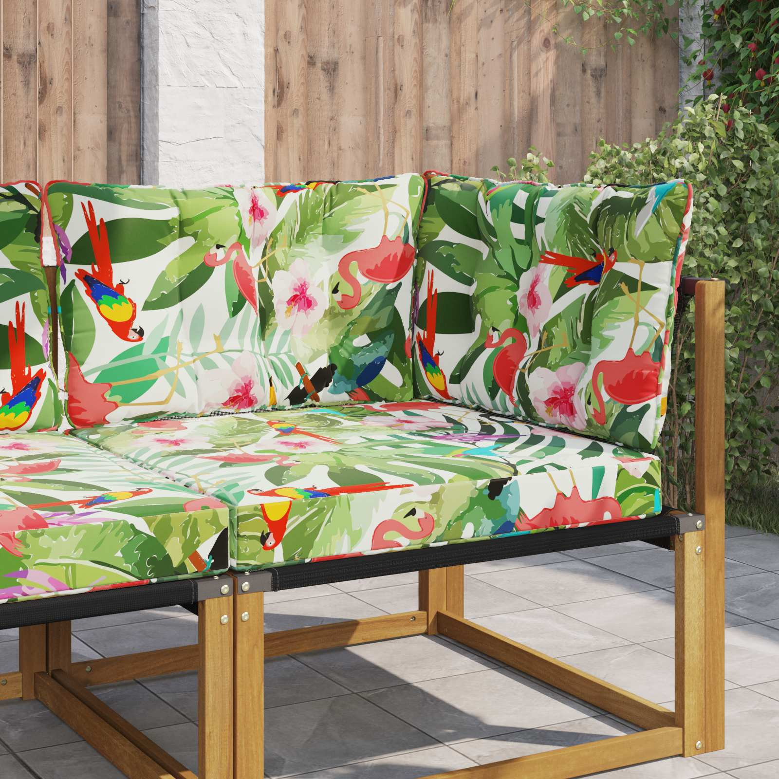 vidaXL Sofakissen für draußen Polyester Bunt 80 x 43 x 10 cm