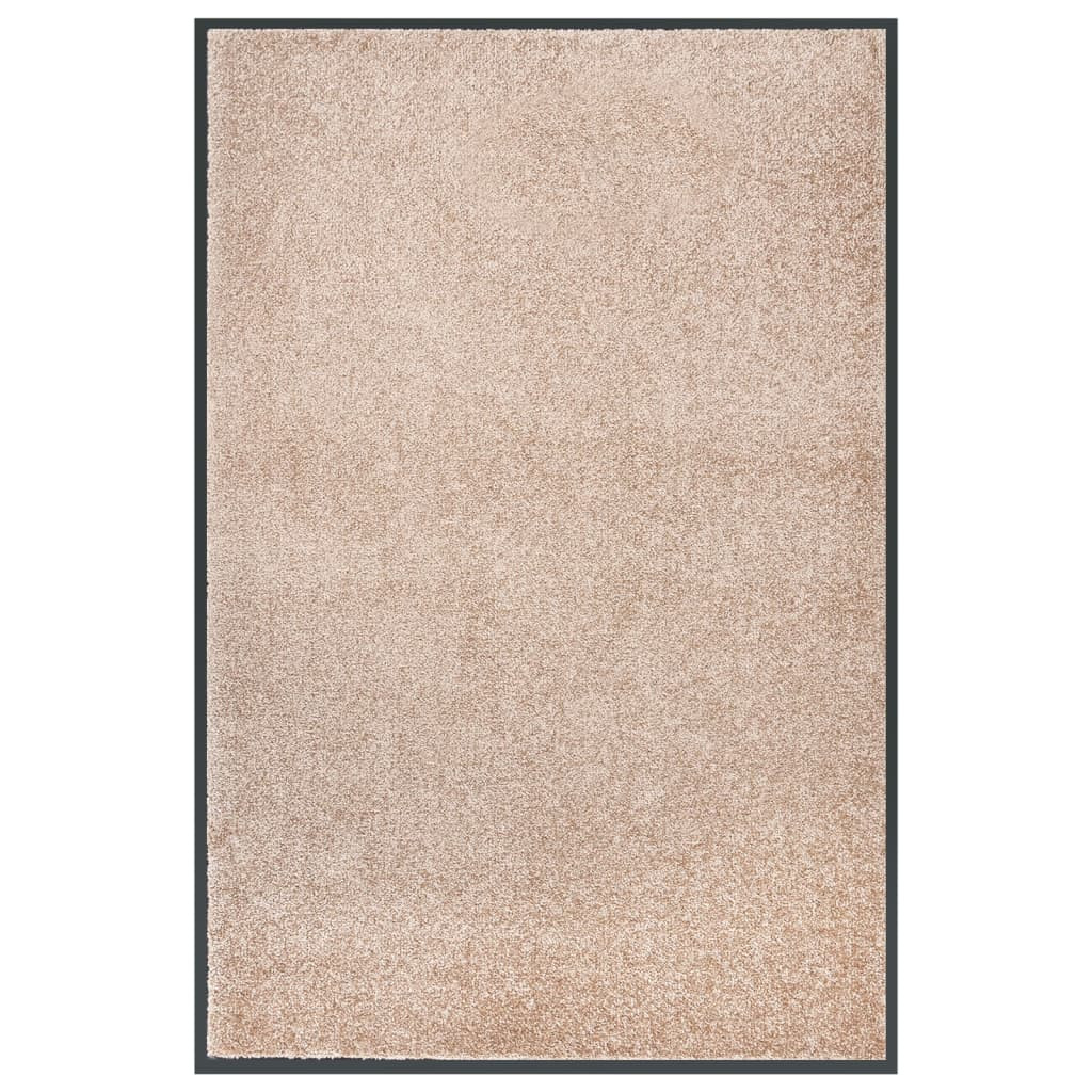 vidaXL Fußmatte Beige 80x120 cm