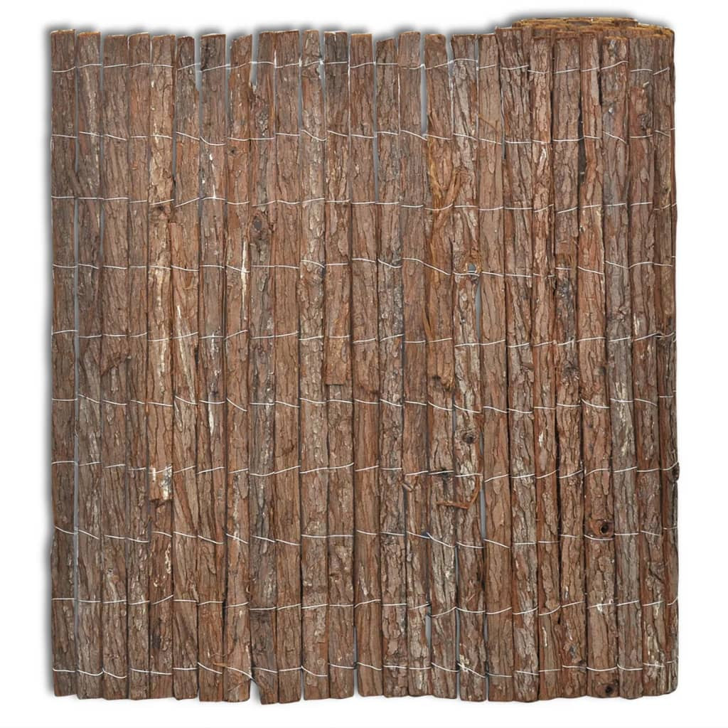vidaXL Rindenzaun 400×100 cm
