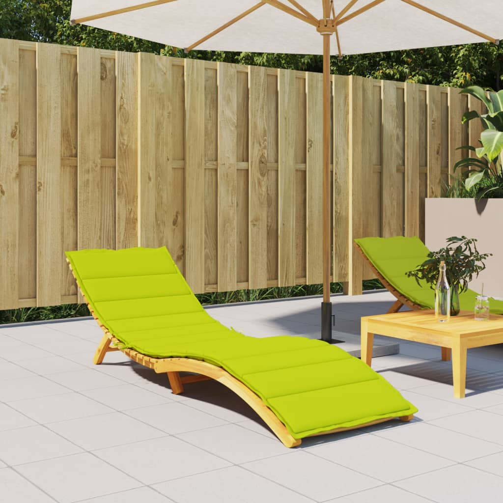 vidaXL Sonnenliegen-Auflage Hellgrün 200x60x3 cm Oxford-Gewebe