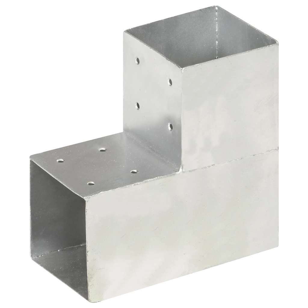 vidaXL Pfostenverbinder L-Form Verzinktes Metall 101 x 101 mm