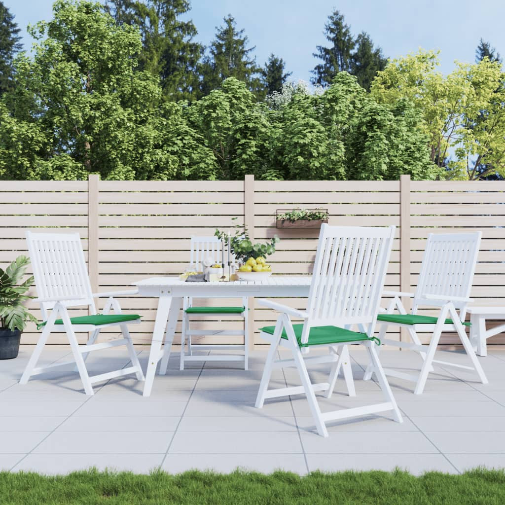 vidaXL Gartenstuhl-Kissen 4 Stk. Grün 50x50x4 cm Oxford-Gewebe