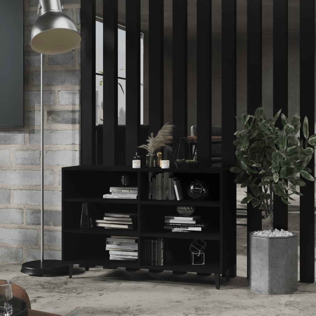 vidaXL Sideboard Schwarz 103,5x35x70 cm Holzwerkstoff