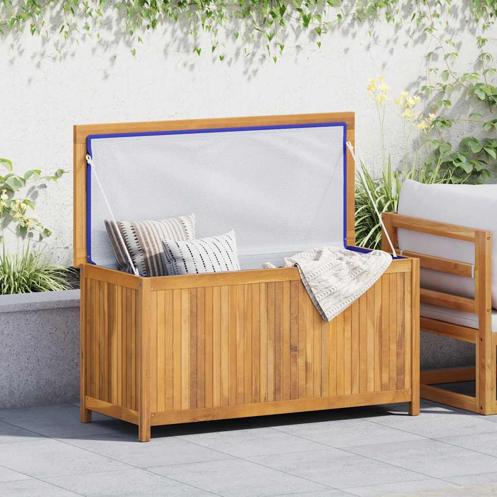 vidaXL Gartenbox 114x50x58 cm Massivholz Teak