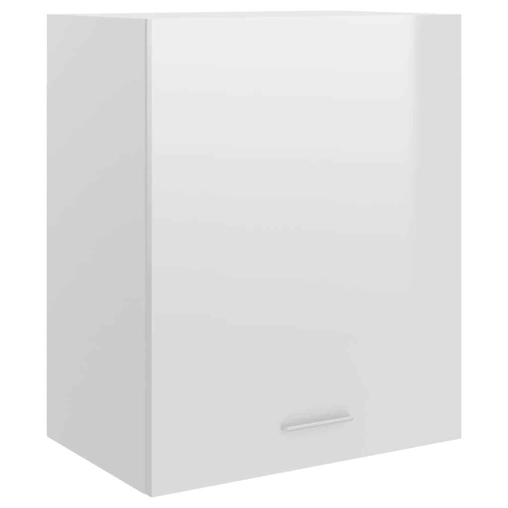 vidaXL Hängeschrank Lyon Hochglanz-Weiß 50x31x60 cm Holzwerkstoff