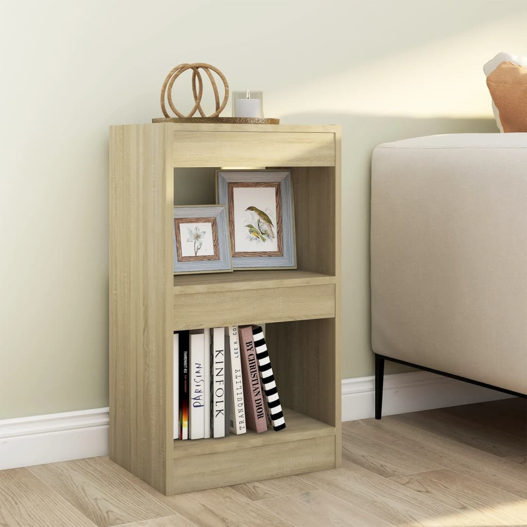 vidaXL Bücherregal/Raumteiler Sonoma-Eiche 40x30x72 cm