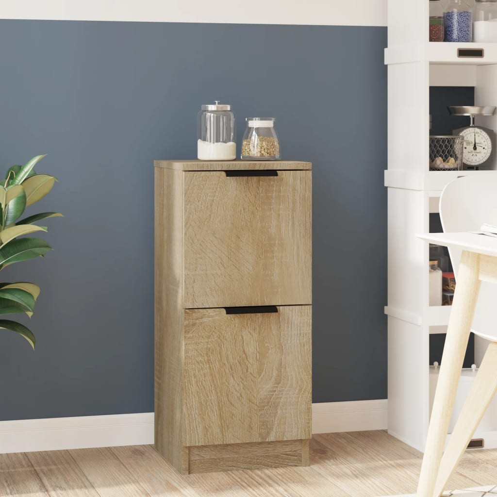 vidaXL Sideboard Sonoma-Eiche 30x30x70 cm Holzwerkstoff