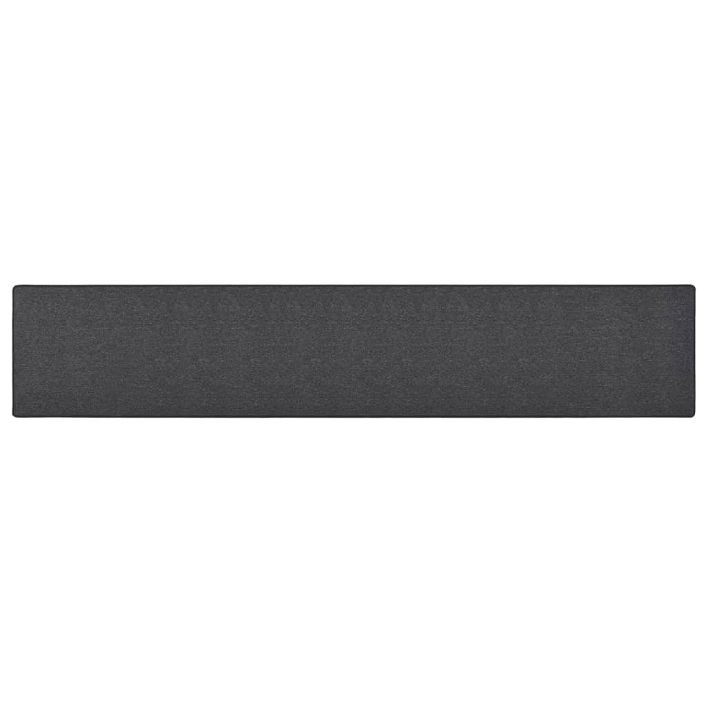 vidaXL Teppichläufer Anthrazit 50x300 cm