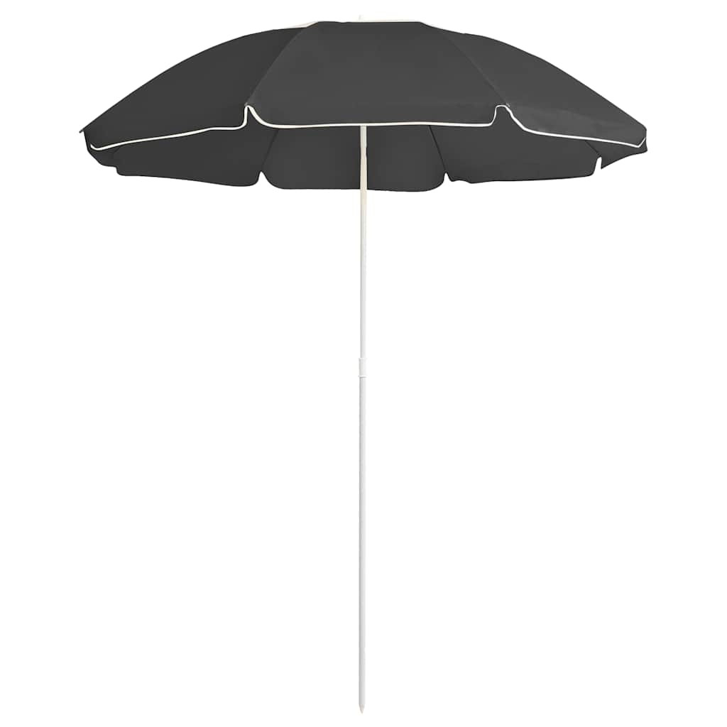 vidaXL Sonnenschirm mit Stahlmast Anthrazit 180 cm