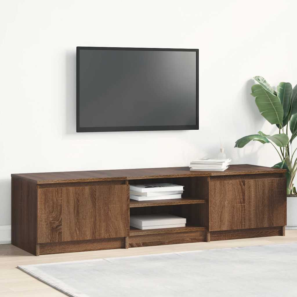 vidaXL TV-Schrank Braun Eichen-Optik 140x40x35,5 cm Holzwerkstoff