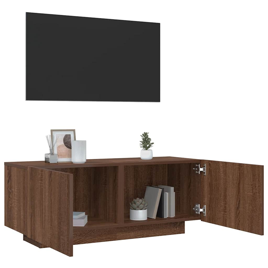 vidaXL TV-Schrank Braun Eichen-Optik 100x35x40 cm Holzwerkstoff