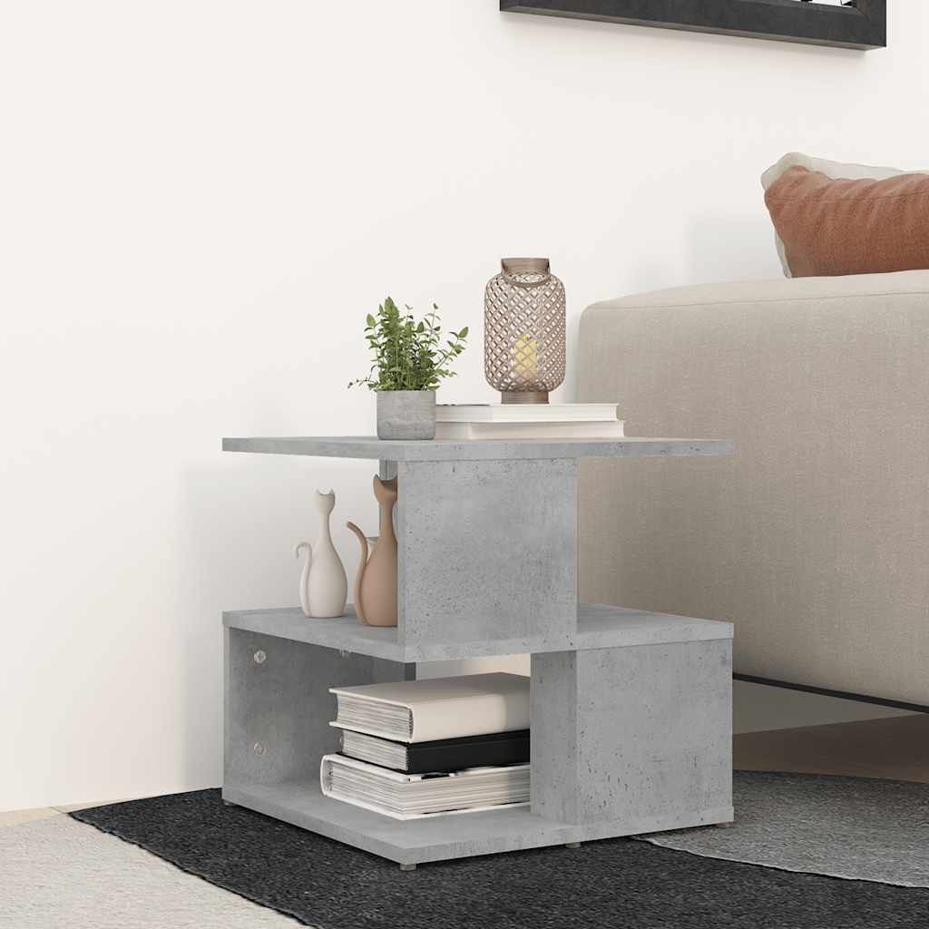 vidaXL Beistelltisch Betongrau 40x40x40 cm Holzwerkstoff