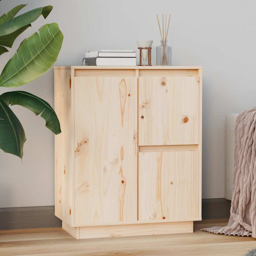 vidaXL Sideboard 60x34x75 cm Massivholz Kiefer