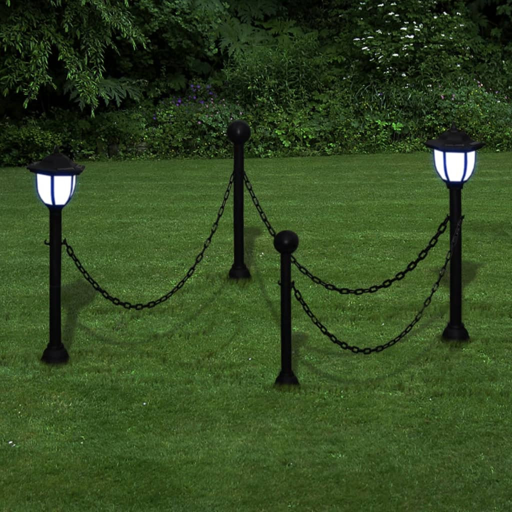 2x LED Lampe Solarleuchte Außenlampe Gartenleuchte Laterne
