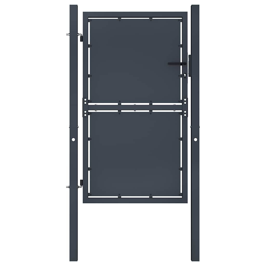 vidaXL Gartentor aus Stahl 100 x 150 cm Anthrazit