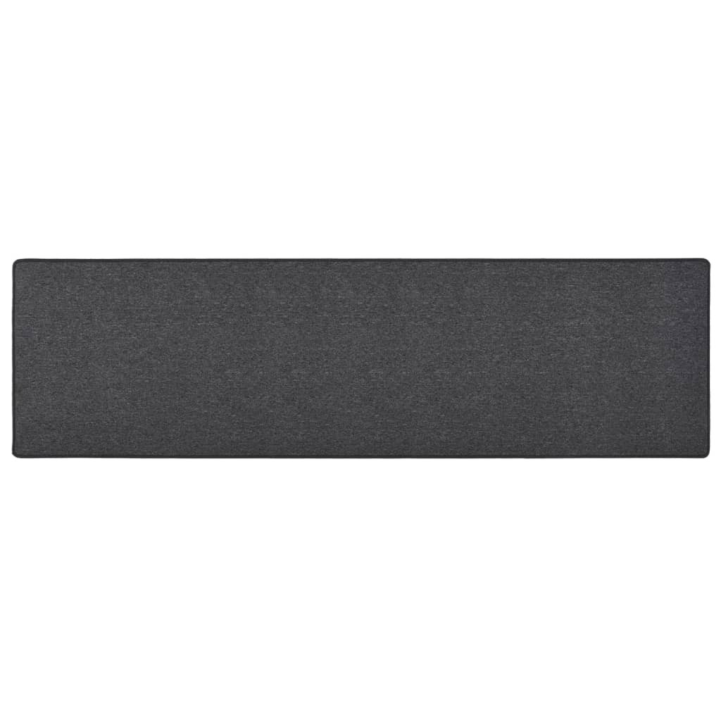 vidaXL Teppichläufer Anthrazit 50x200 cm