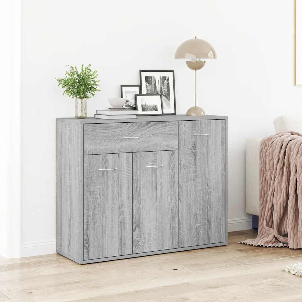 vidaXL Sideboard Grau Sonoma 88x30x70 cm Holzwerkstoff