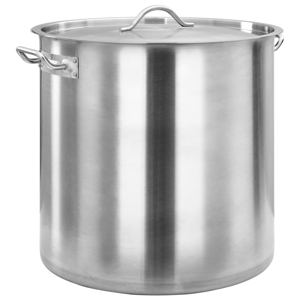 vidaXL Suppentopf 71 L 45×45 cm Edelstahl