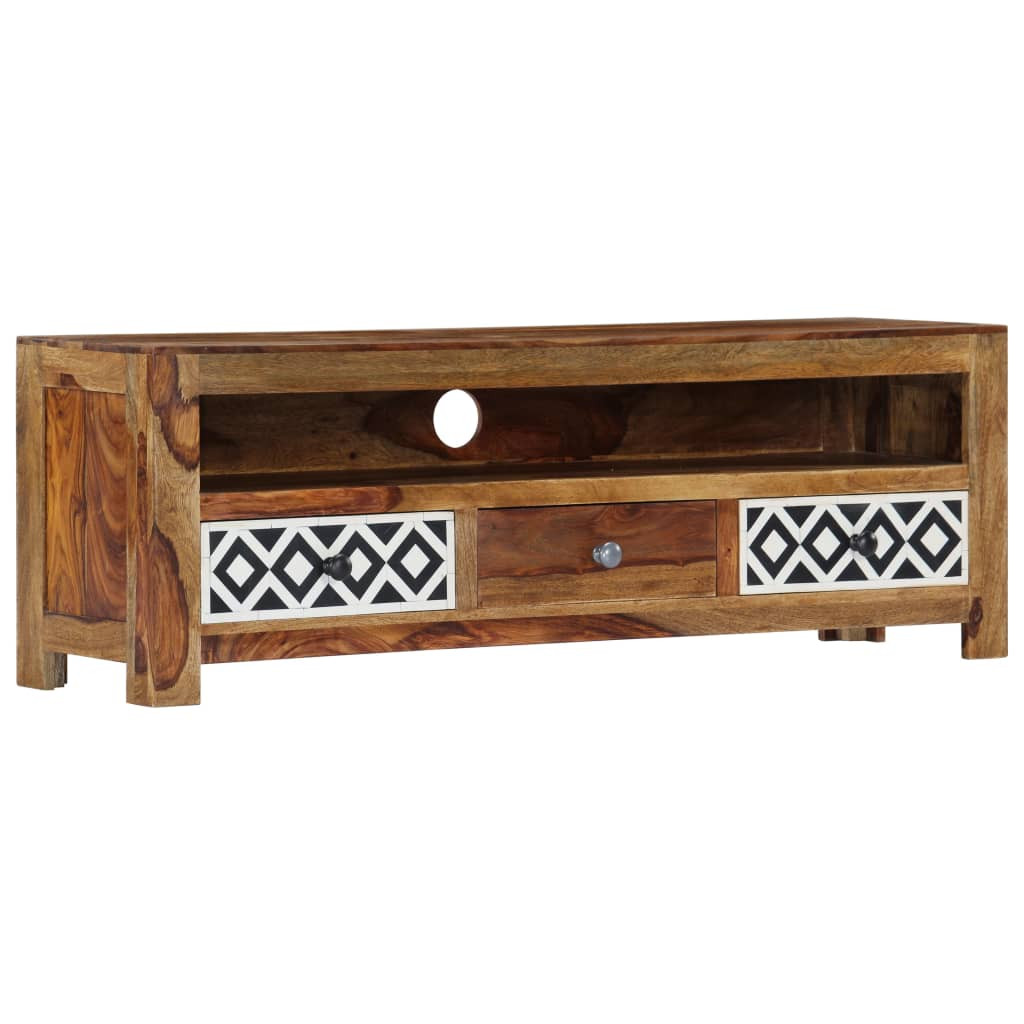 vidaXL TV-Schrank 120x30x40 cm Massivholz Akazie