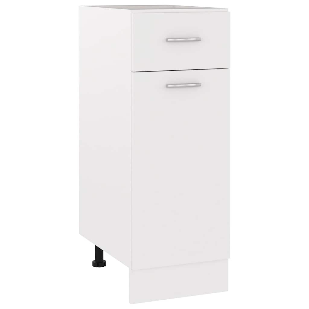 vidaXL Schubunterschrank Lyon Weiß 30x46x81,5 cm Holzwerkstoff