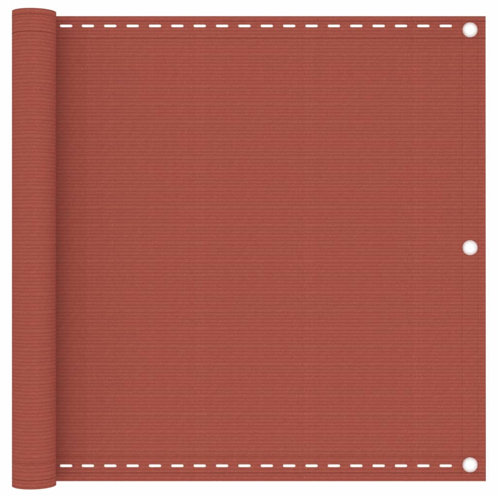 vidaXL Balkon-Sichtschutz Terracotta-Rot 90x300 cm HDPE