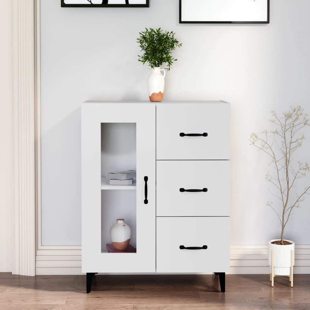vidaXL Sideboard Weiß 69,5x34x90 cm Holzwerkstoff