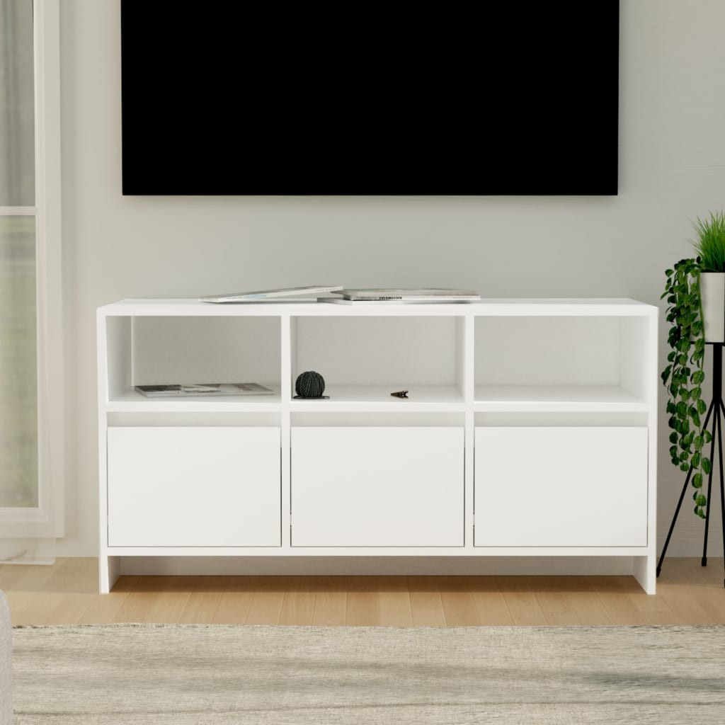 vidaXL TV-Schrank Weiß 102x37,5x52,5 cm Holzwerkstoff