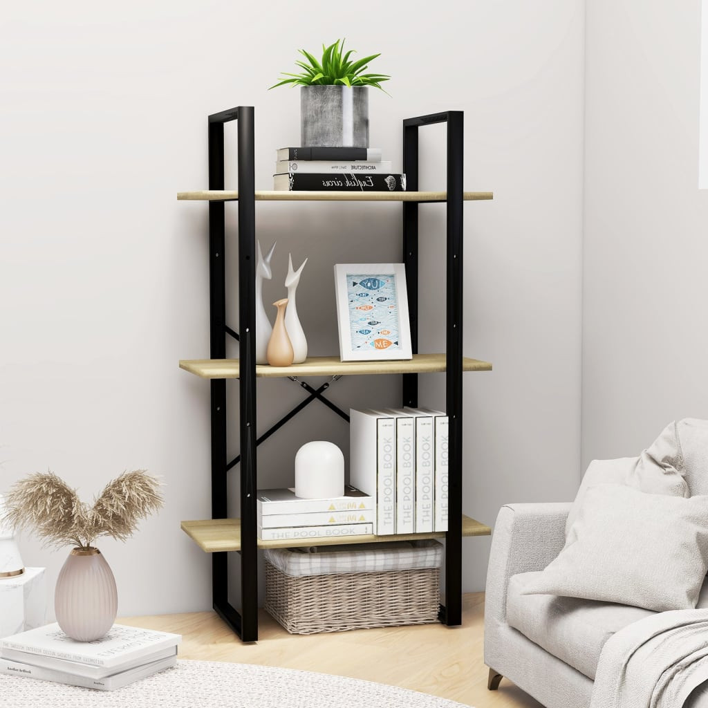 vidaXL Lagerregal Sonoma-Eiche 60x30x105 cm Holzwerkstoff
