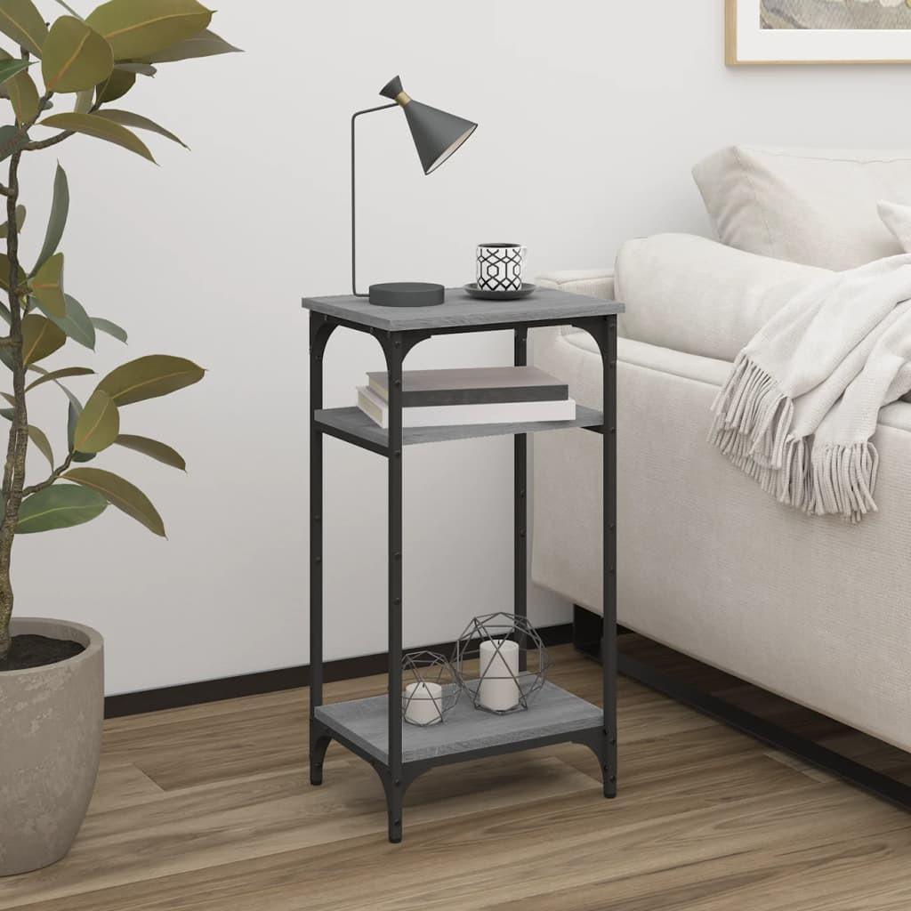 vidaXL Beistelltisch Grau Sonoma 40x30x75 cm Holzwerkstoff