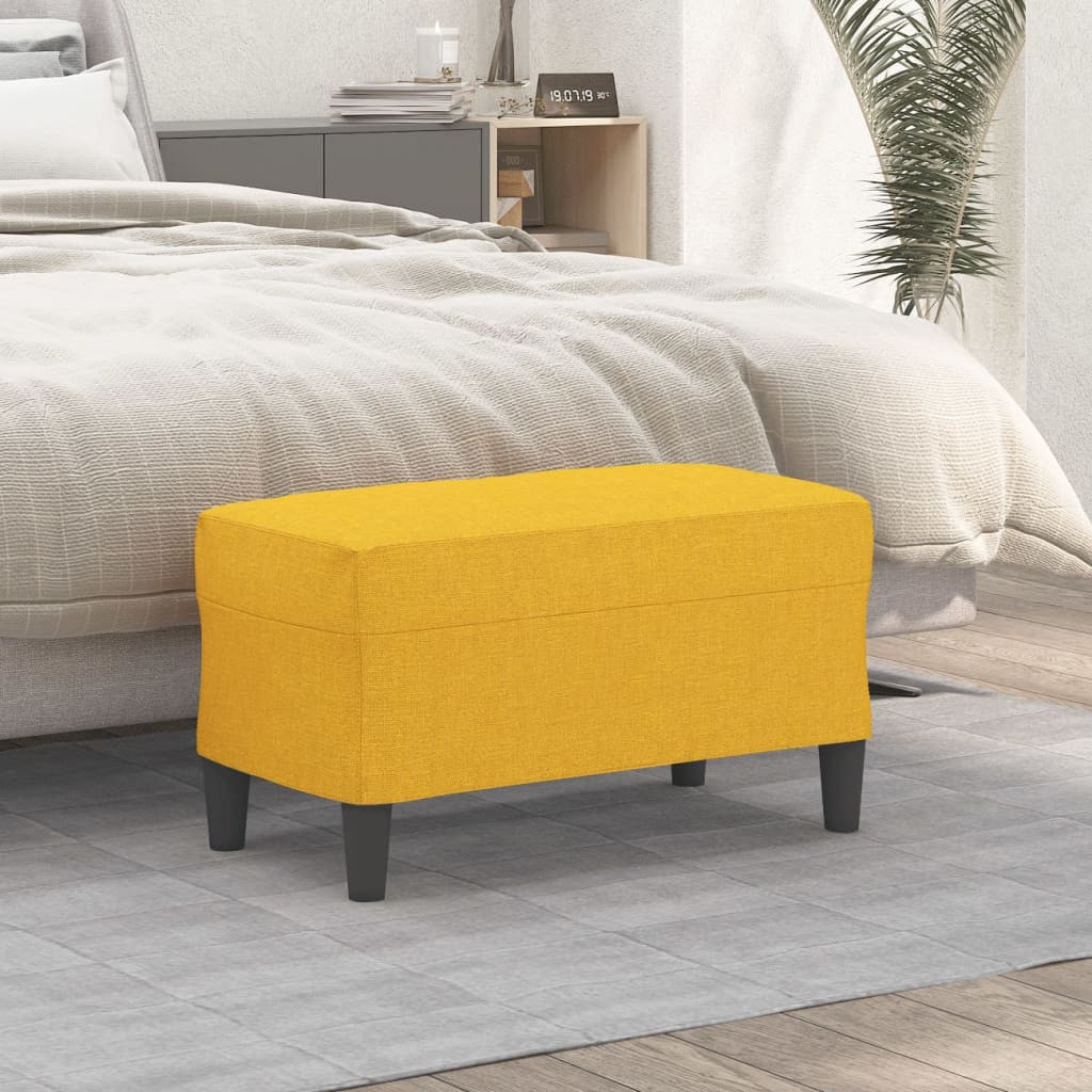 vidaXL Sitzbank Hellgelb 70x35x41 cm Stoff