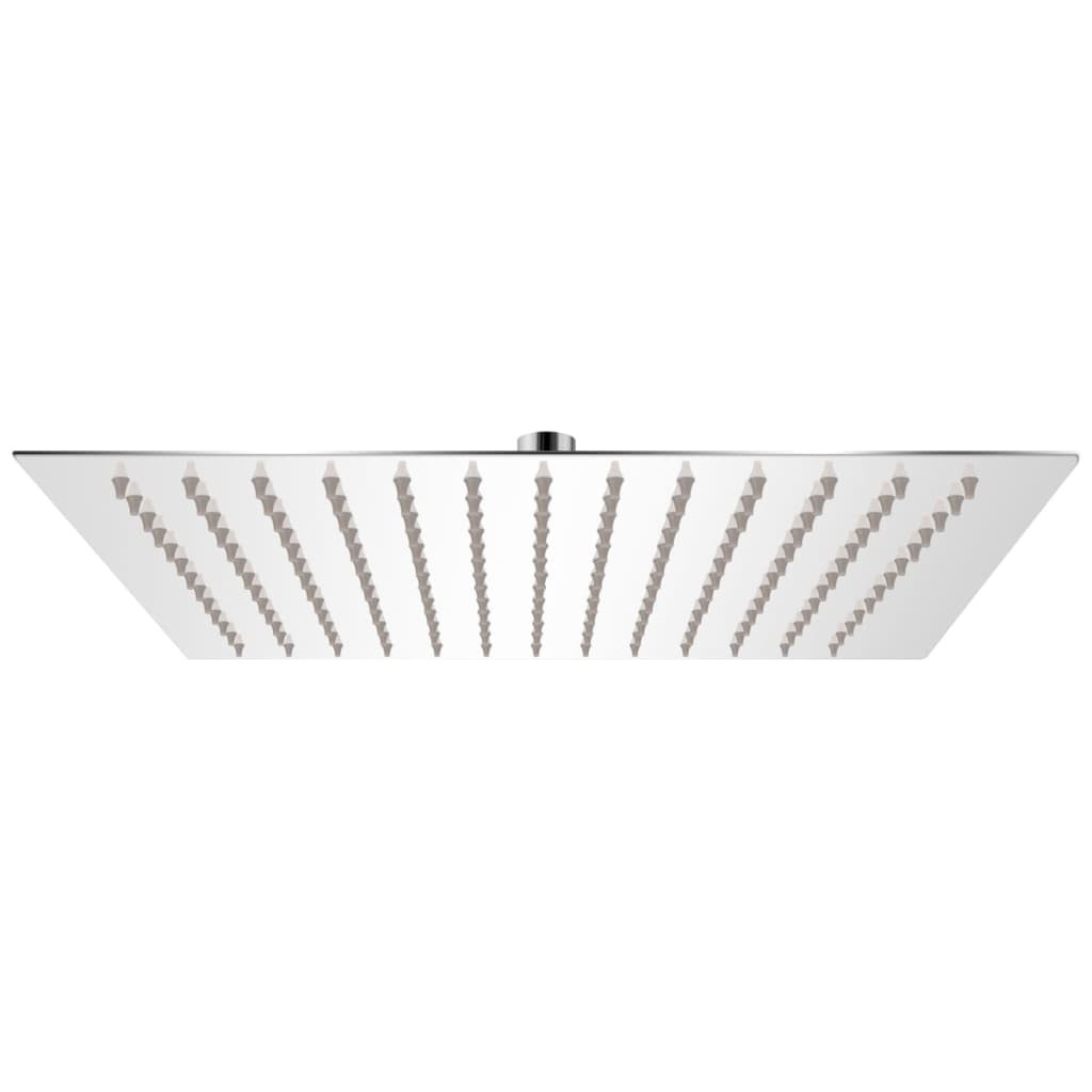vidaXL Regenbrause Edelstahl 25x25 cm Quadratisch