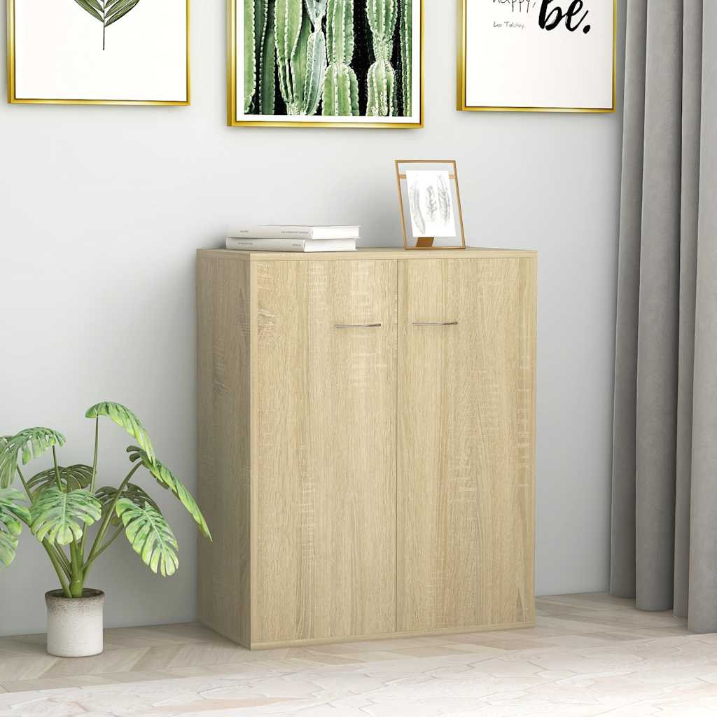 vidaXL Sideboard Sonoma-Eiche 60x30x75 cm Holzwerkstoff