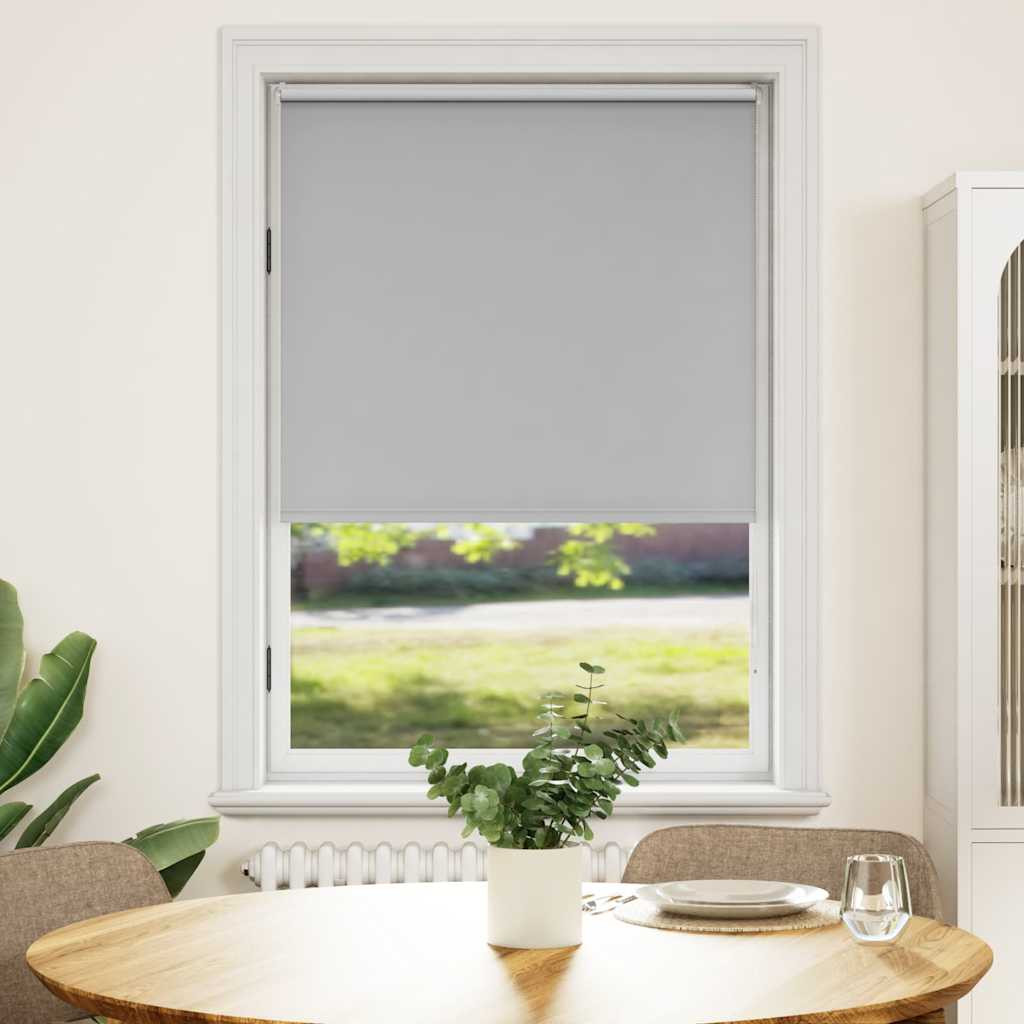 vidaXL Verdunkelungsrollo 84,4 x 175 cm, Stoffbreite 80 cm, grau