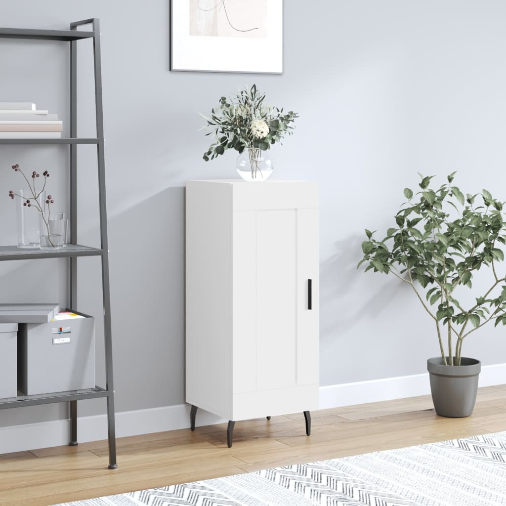 vidaXL Sideboard Weiß 34,5x34x90 cm Holzwerkstoff