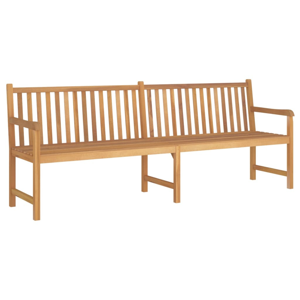 vidaXL Gartenbank 228 cm Massivholz Teak