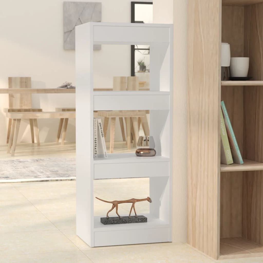 vidaXL Bücherregal/Raumteiler Weiß 40x30x103 cm Holzwerkstoff