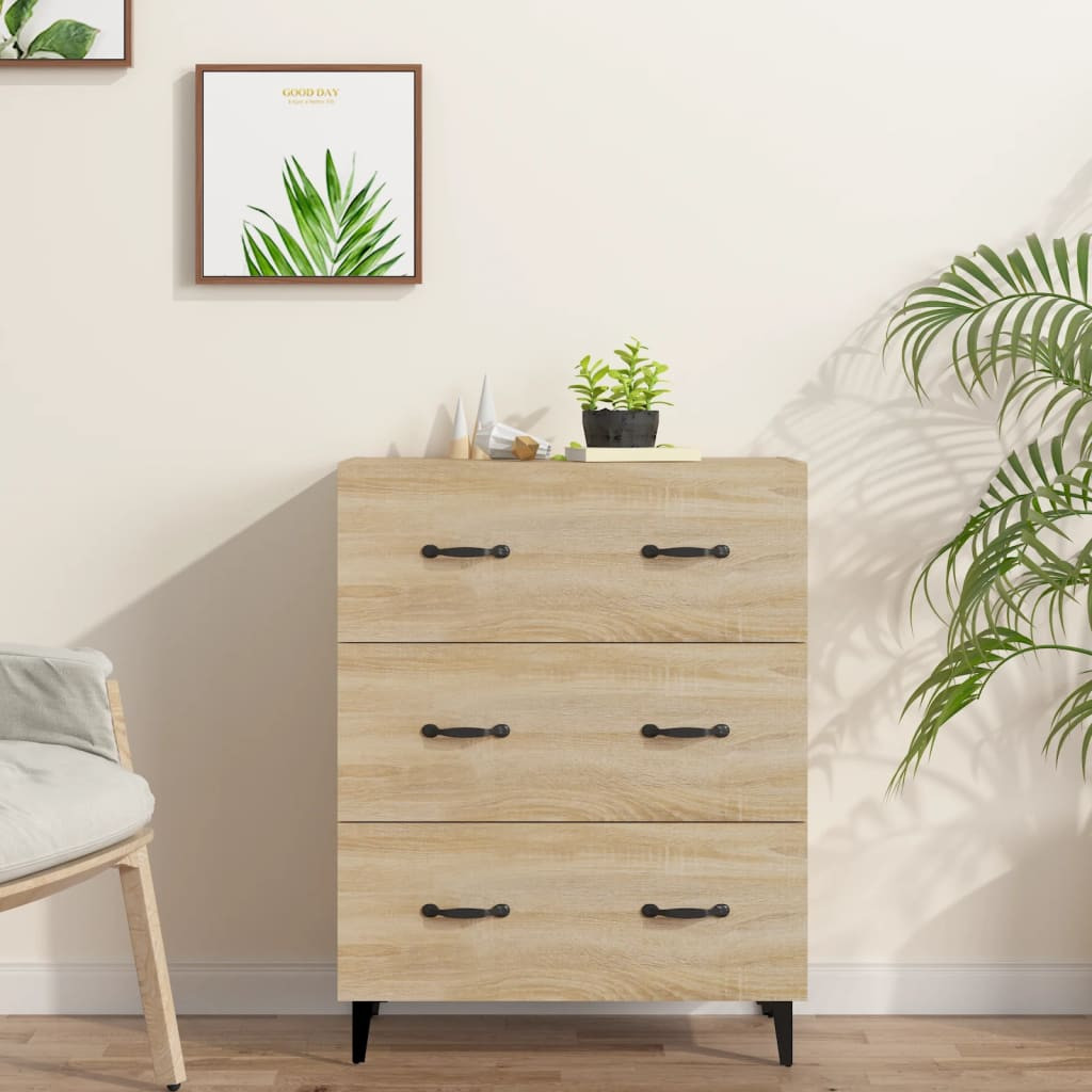 vidaXL Sideboard Sonoma-Eiche 69,5x34x90 cm Holzwerkstoff