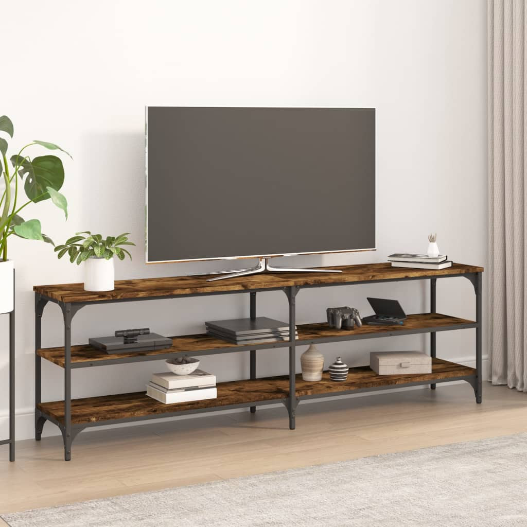 vidaXL TV-Schrank Räuchereiche 160x30x50 cm Holzwerkstoff