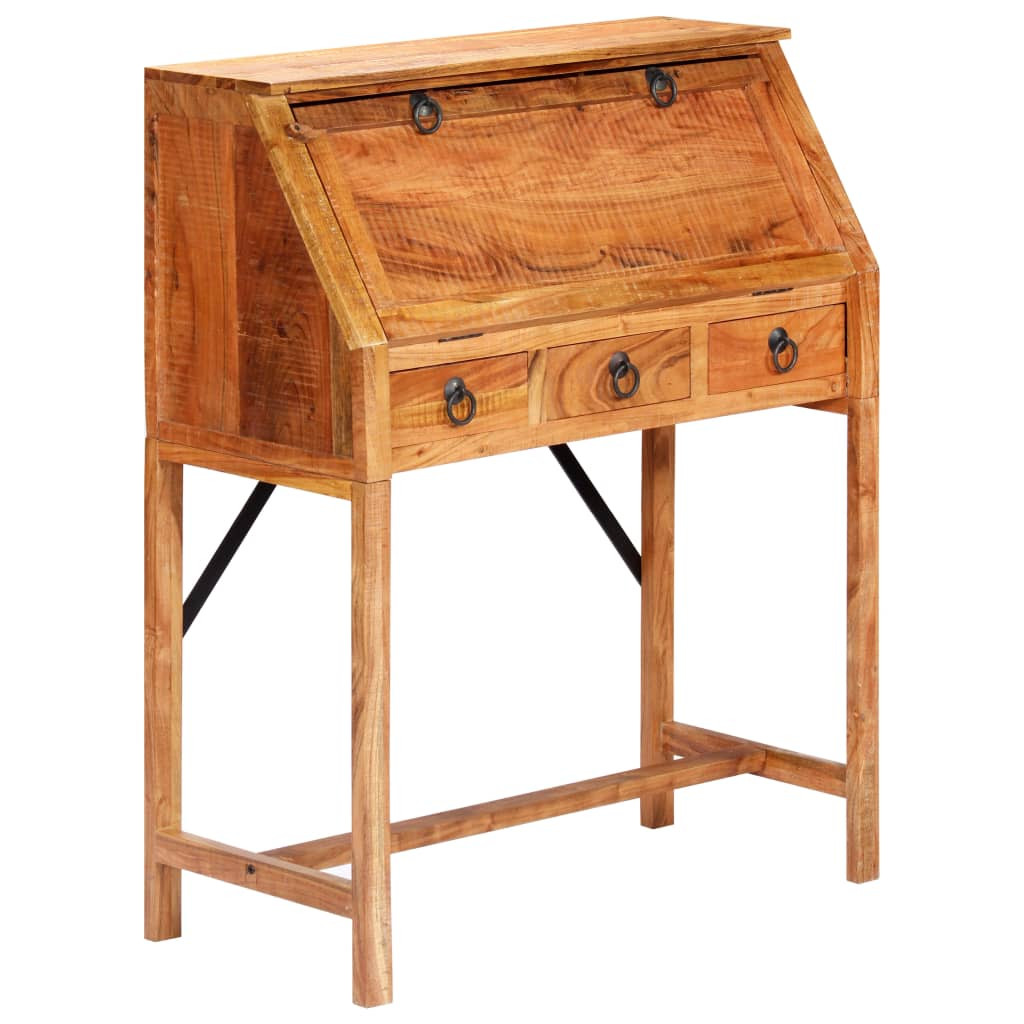 vidaXL Schreibtisch 90×40×107 cm Massivholz Akazie