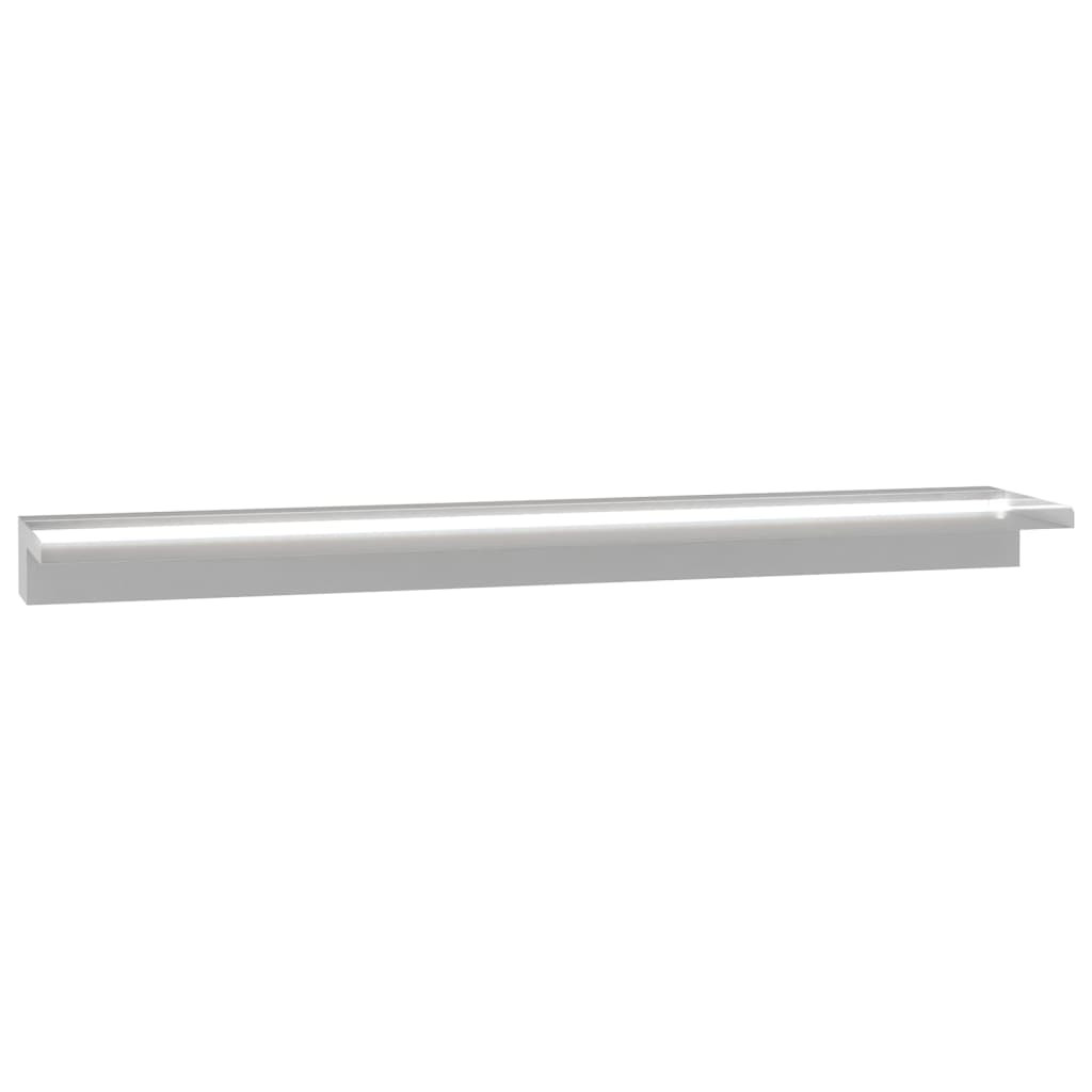 vidaXL Pool-Wasserfall mit LEDs Edelstahl 110 cm
